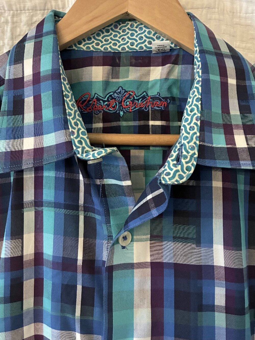 Robert Graham Short Sleeve Cotton Shirt XL